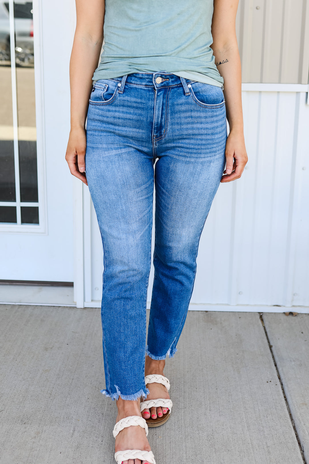 Mia High Rise Straight Fit Denim