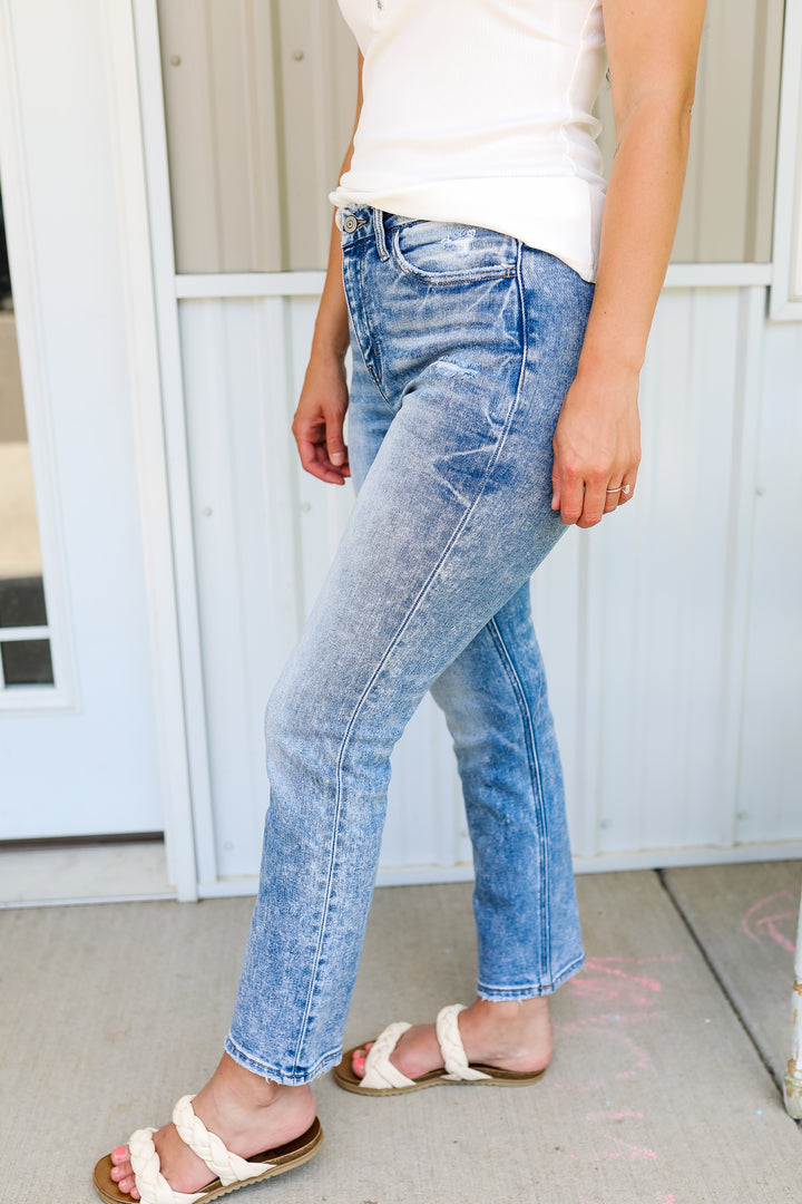 Flying Monkey: Shay Crop Straight Leg Jean