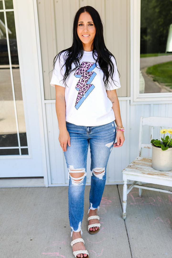 Flying Monkey: Kallie Distressed Straight Leg Jean