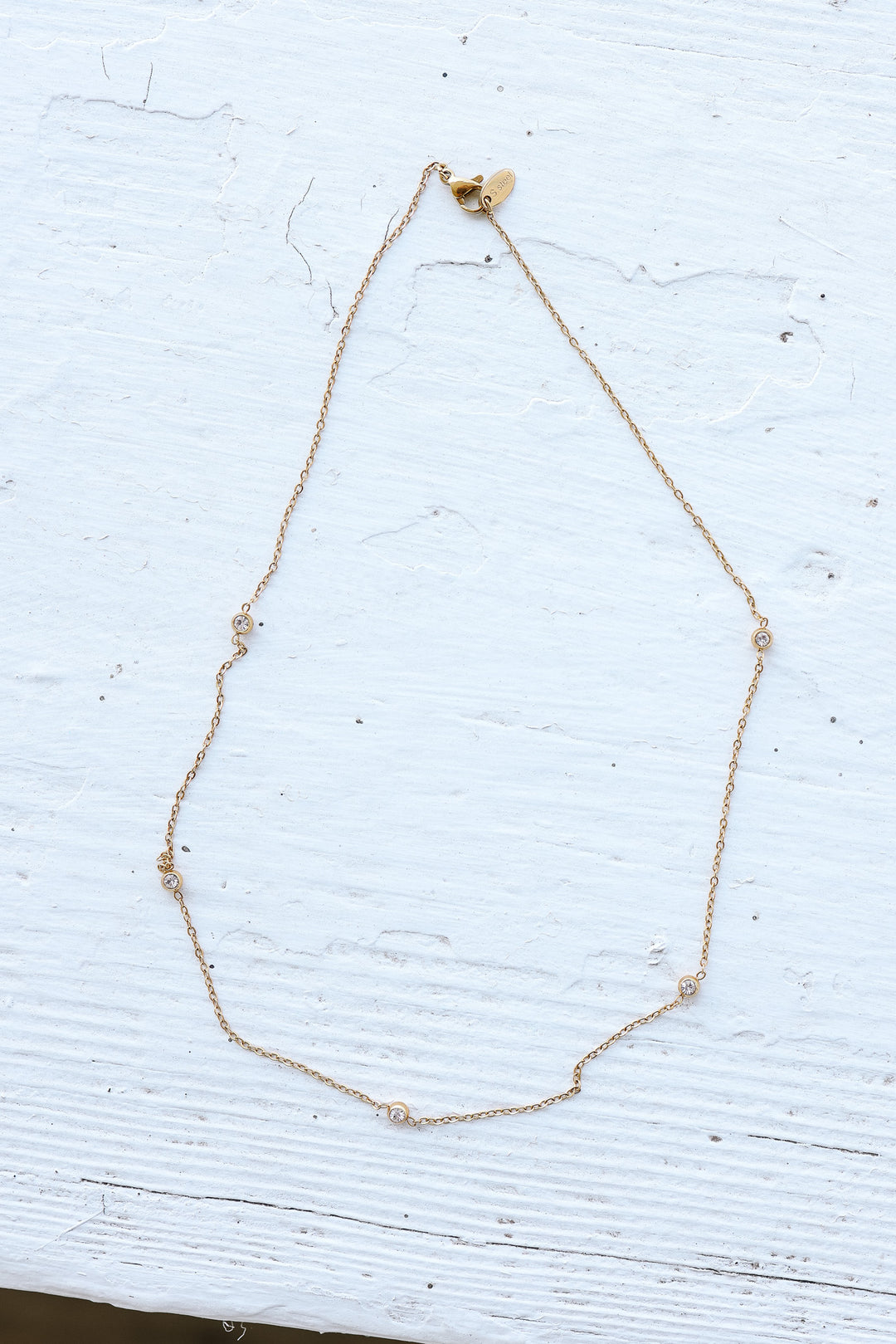 Dainty CZ Pendant Necklace