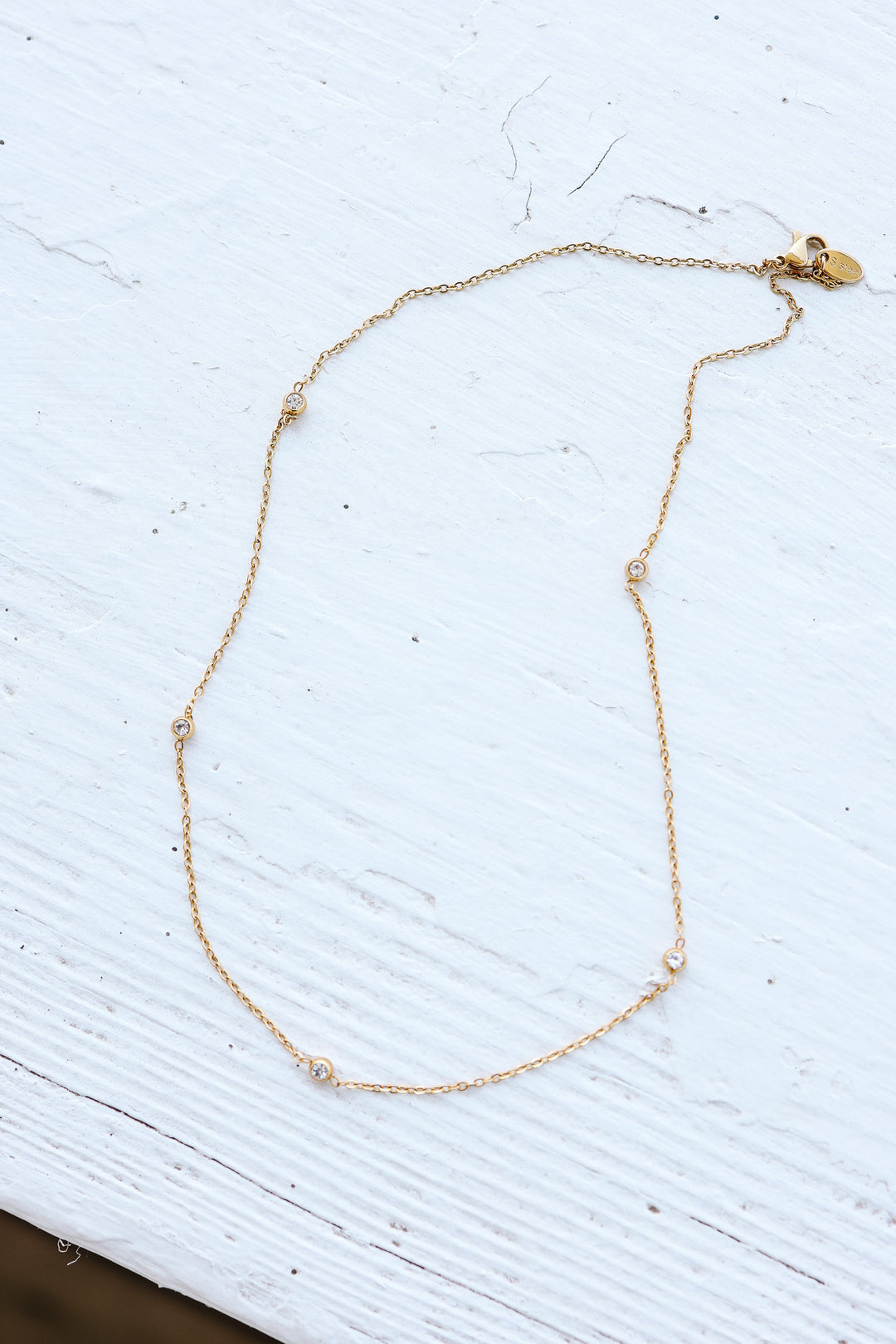 Dainty CZ Pendant Necklace