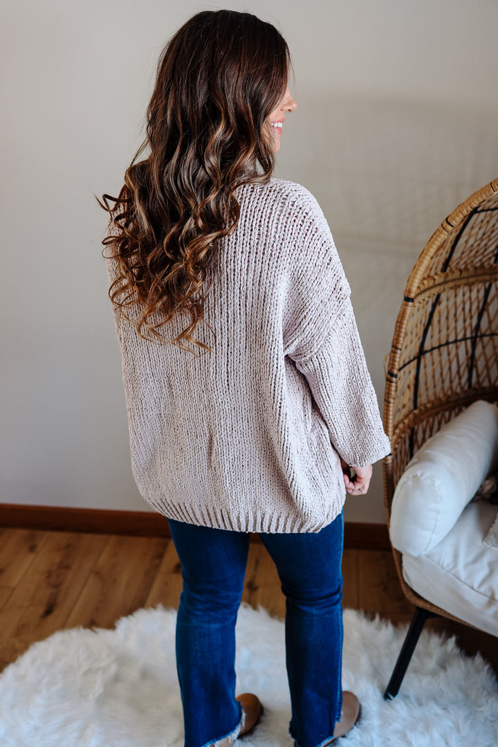 Cherish Chunky Cardigan - Nude