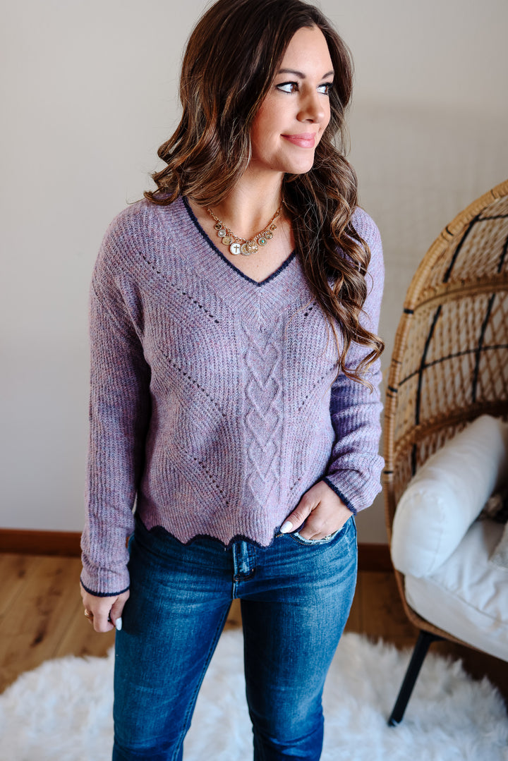 Junie Scallop Edge Sweater