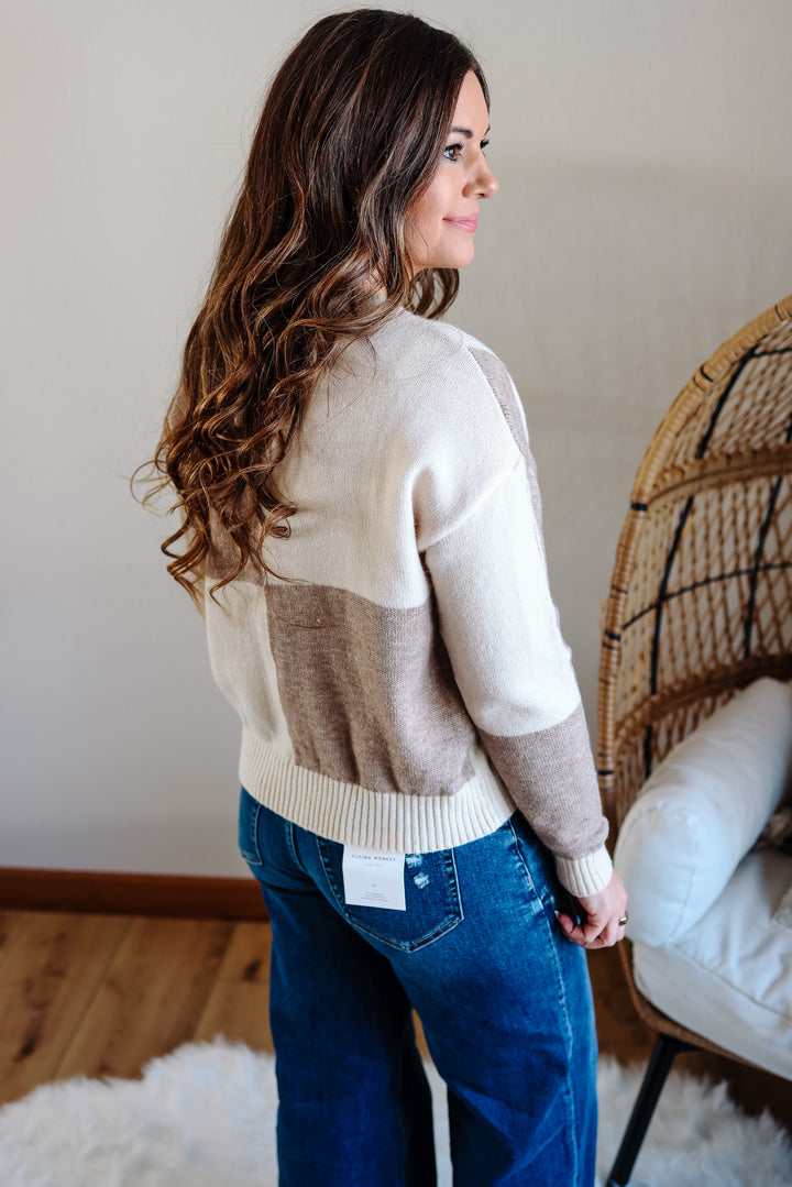 Ellie Square Block Cardigan