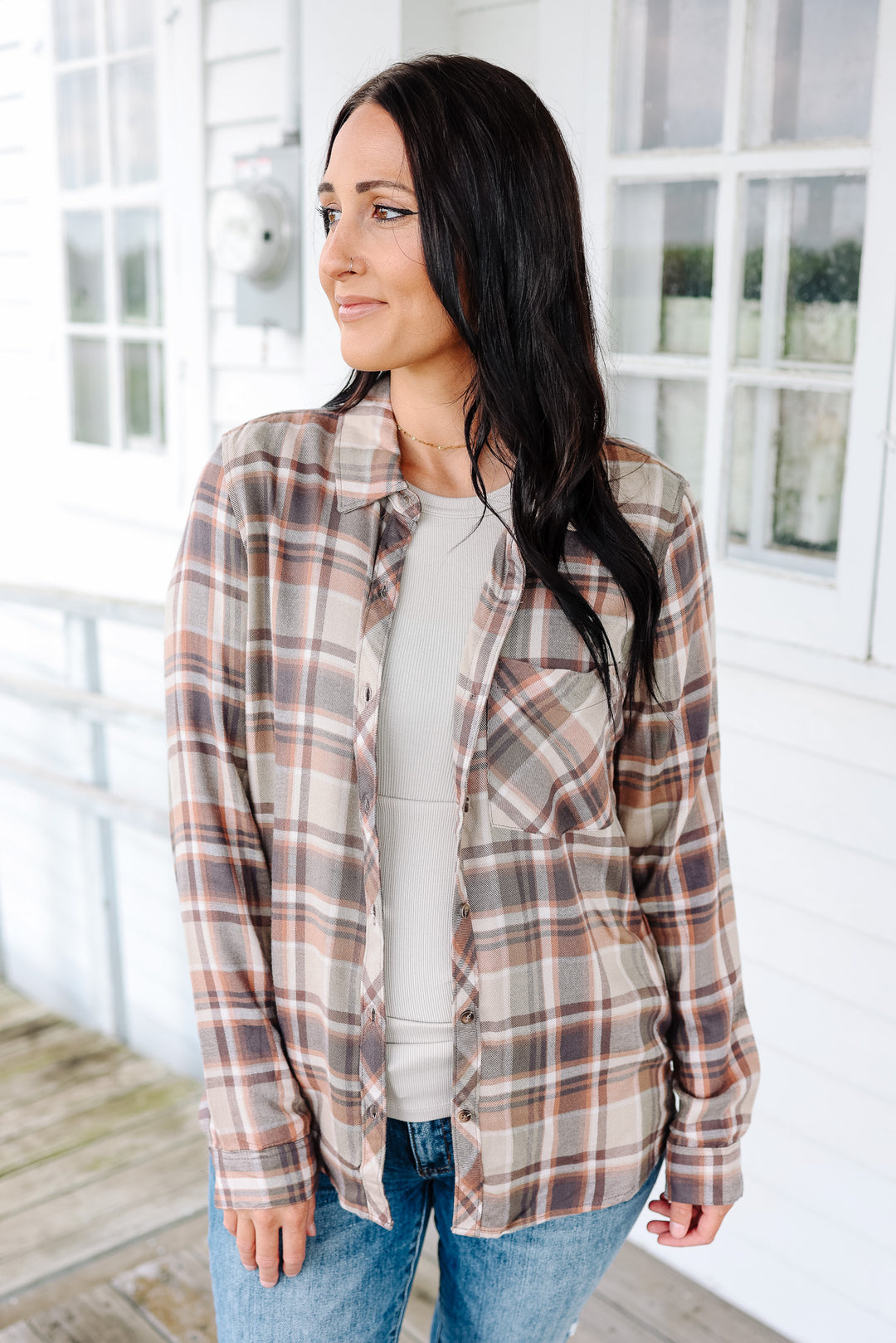 Hallie Button Down Flannel