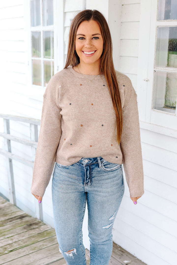 Camille Multi Dot Sweater