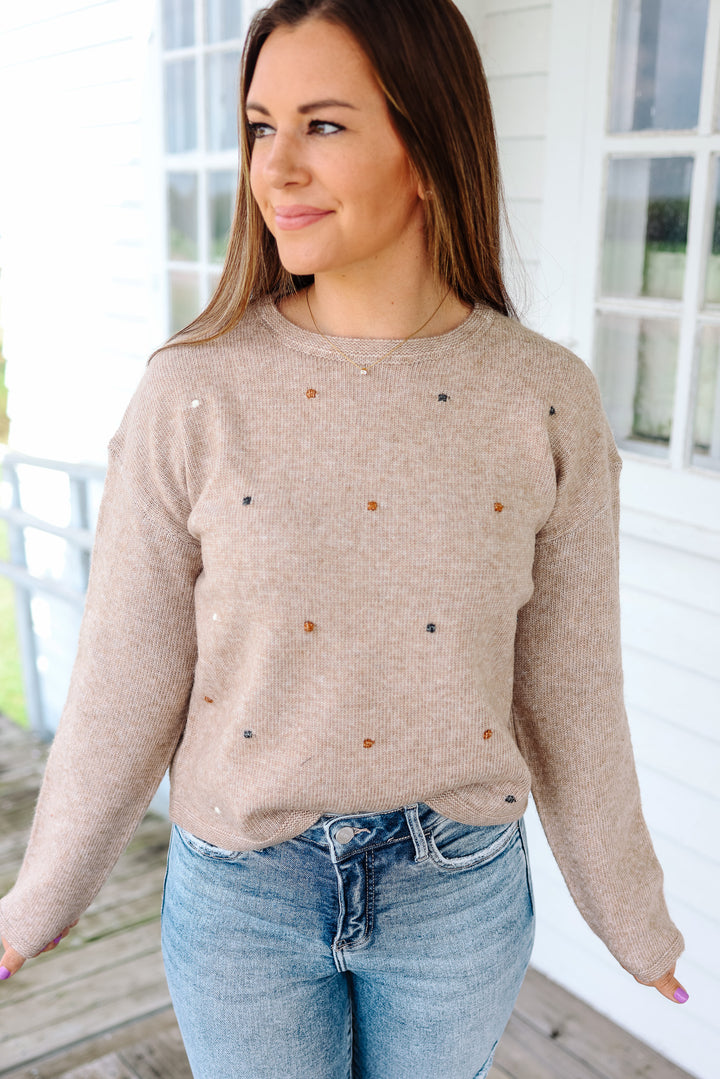 Camille Multi Dot Sweater