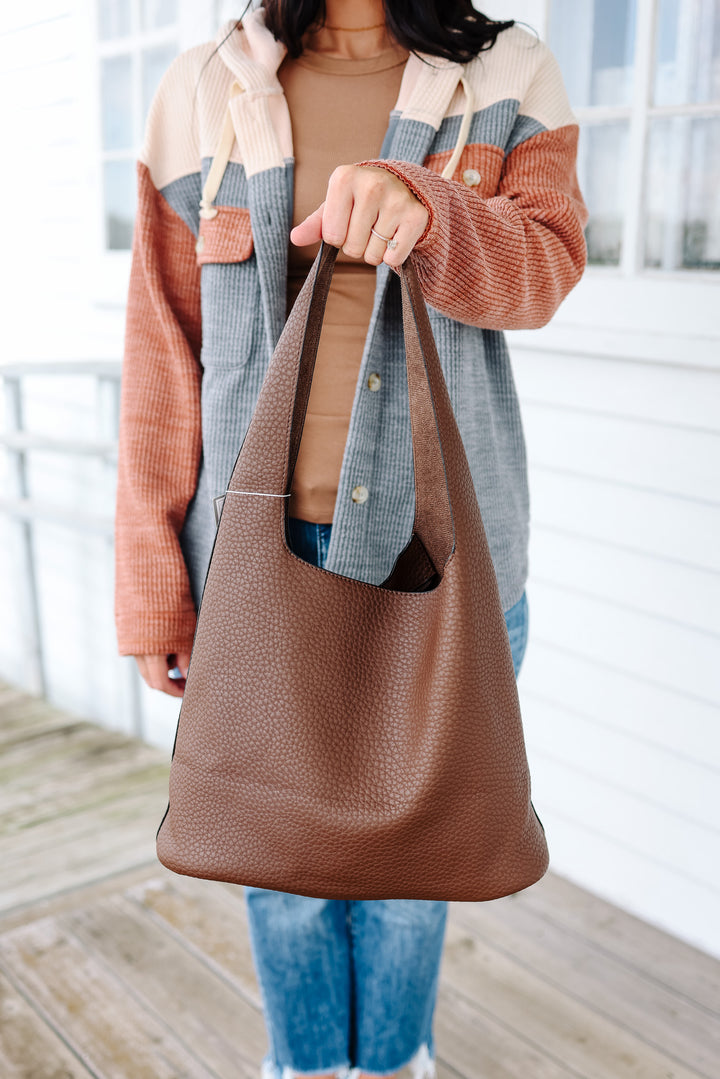 Shannon Soft Classic Hobo Purse - Chocolate