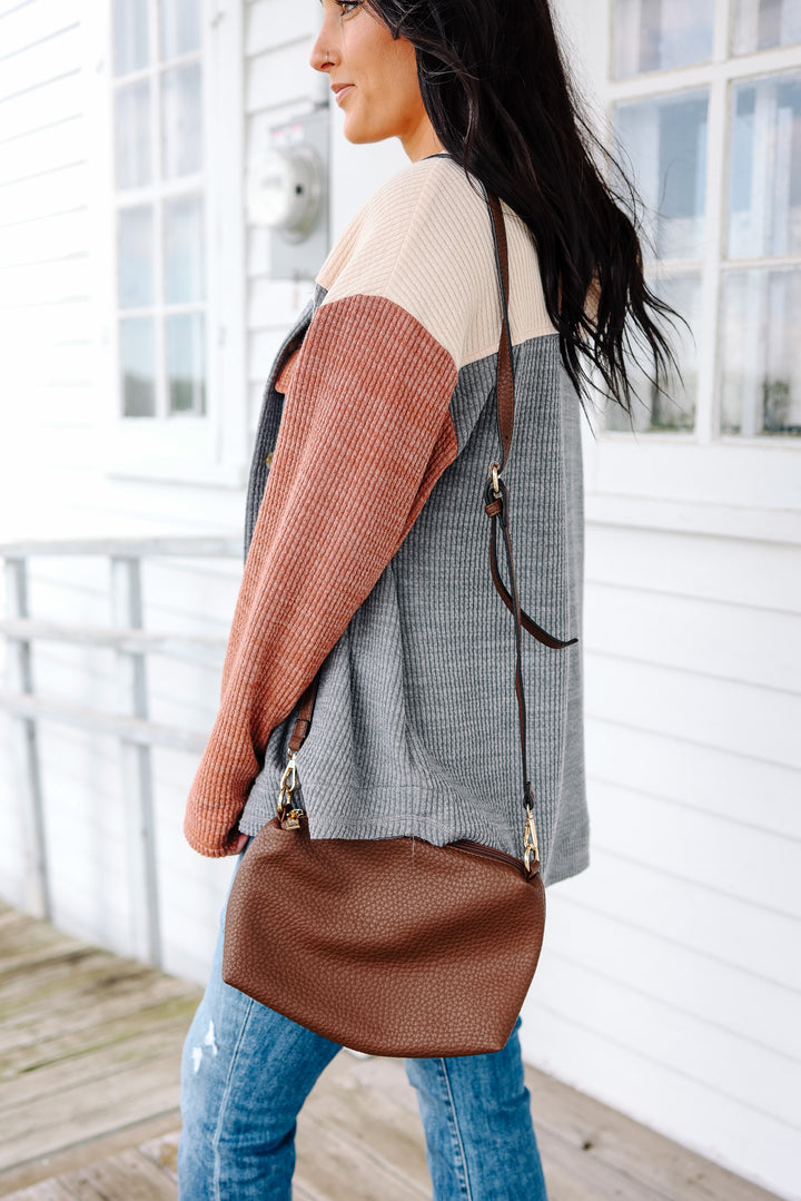 Shannon Soft Classic Hobo Purse - Chocolate