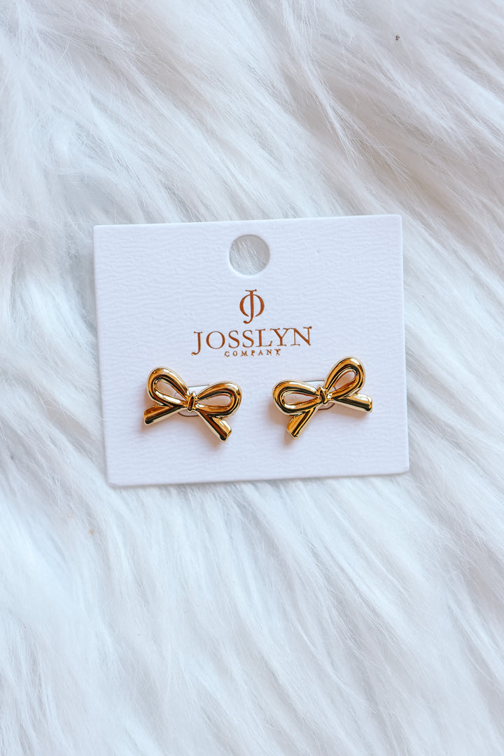 Siena Bow Stud Earrings