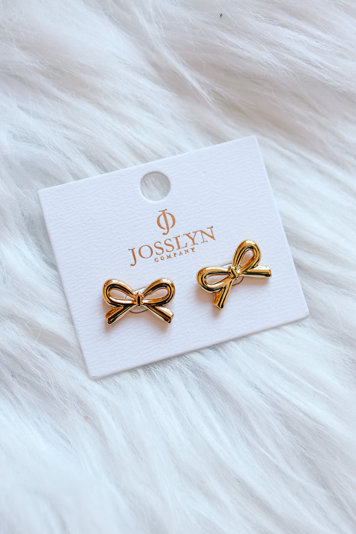 Siena Bow Stud Earrings