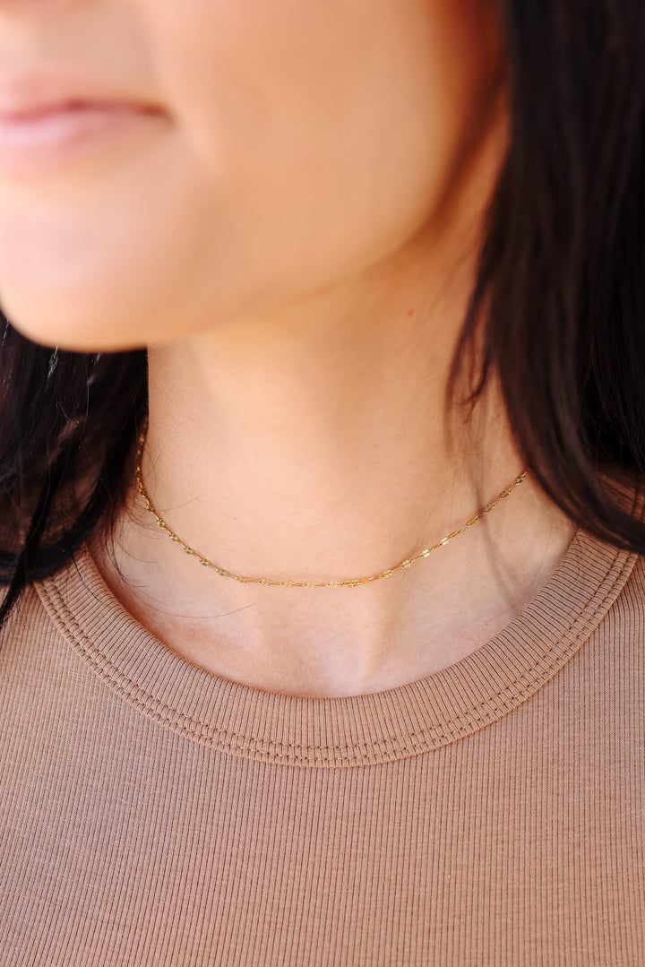 Carambola Dainty Chain Choker Necklace