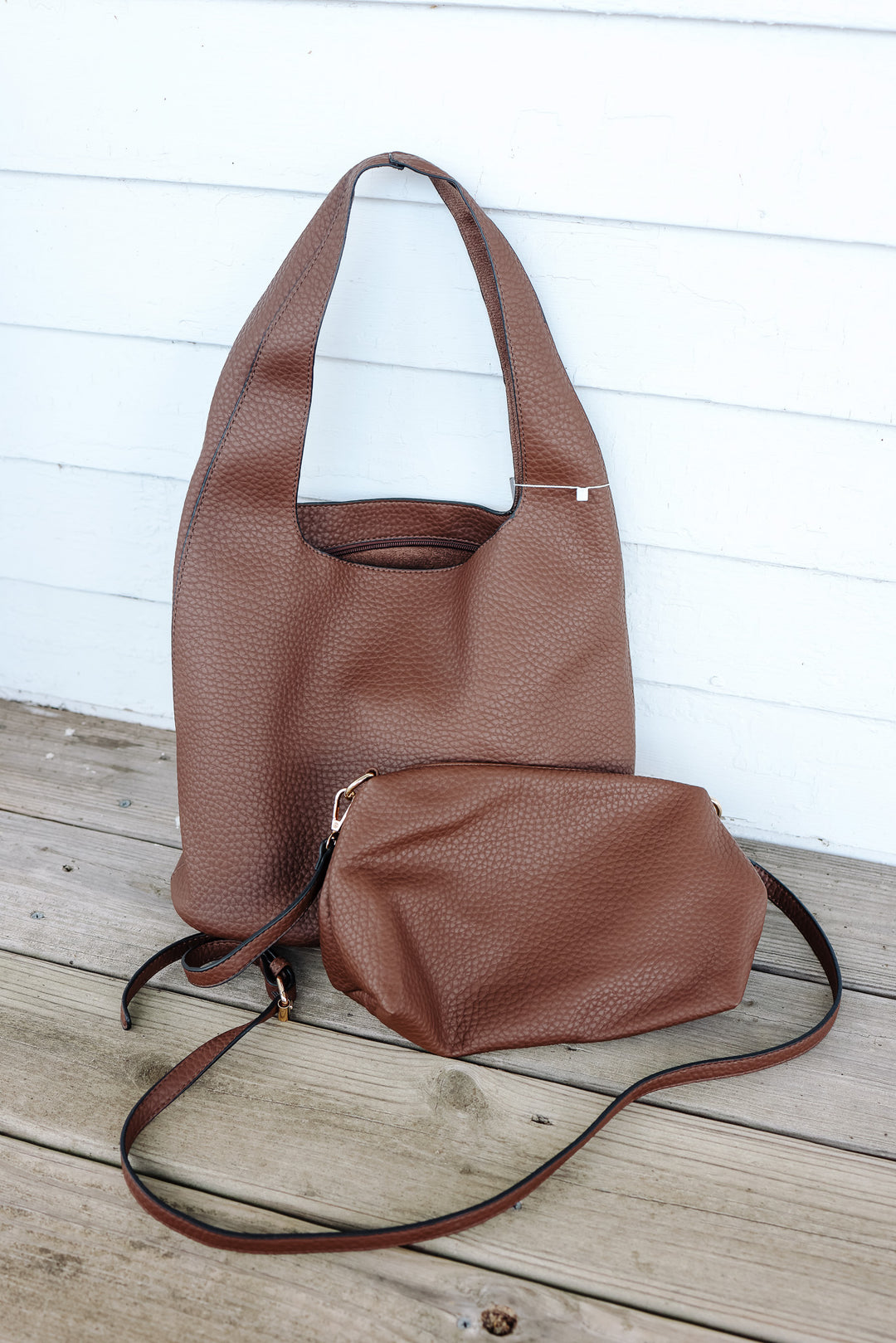 Shannon Soft Classic Hobo Purse - Chocolate