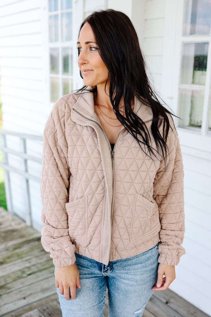 Haven Quilted Bomber Jacket