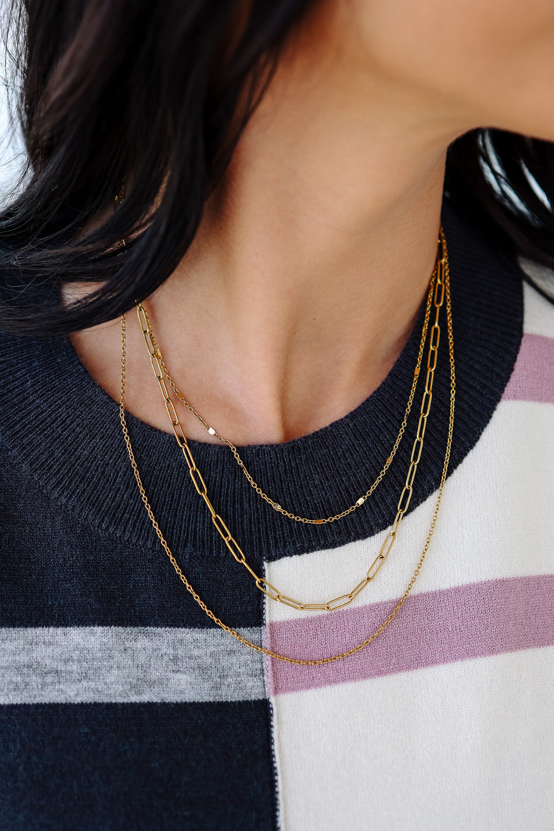 Cece Triple Layer Necklace