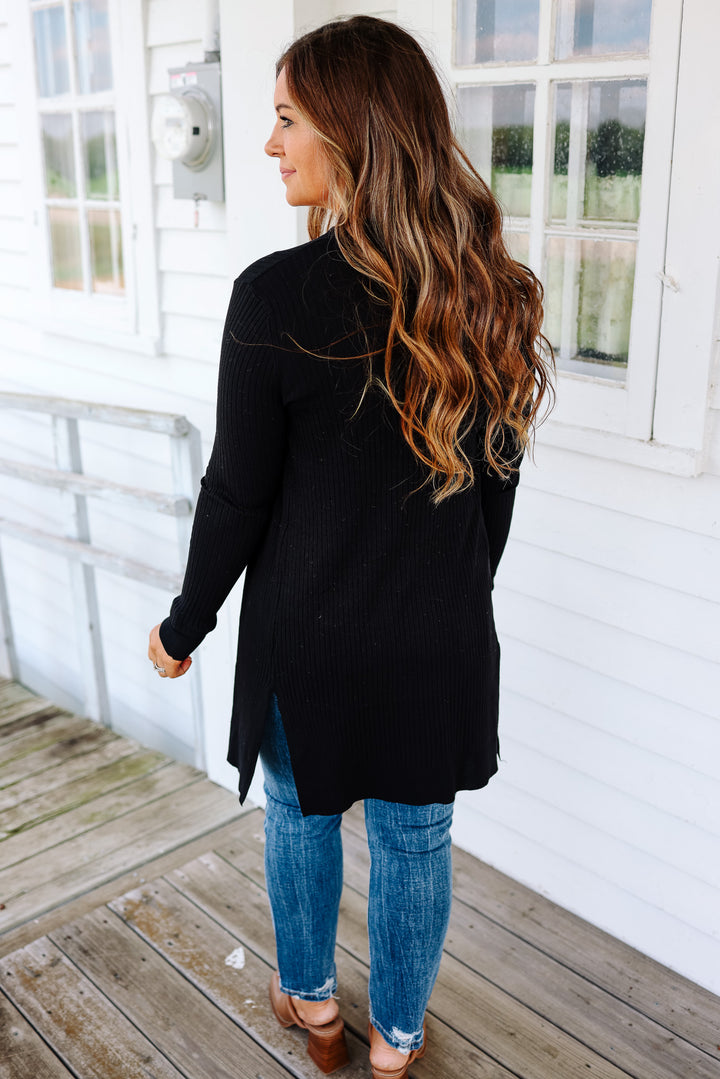 Reyna Duster Cardigan - Black