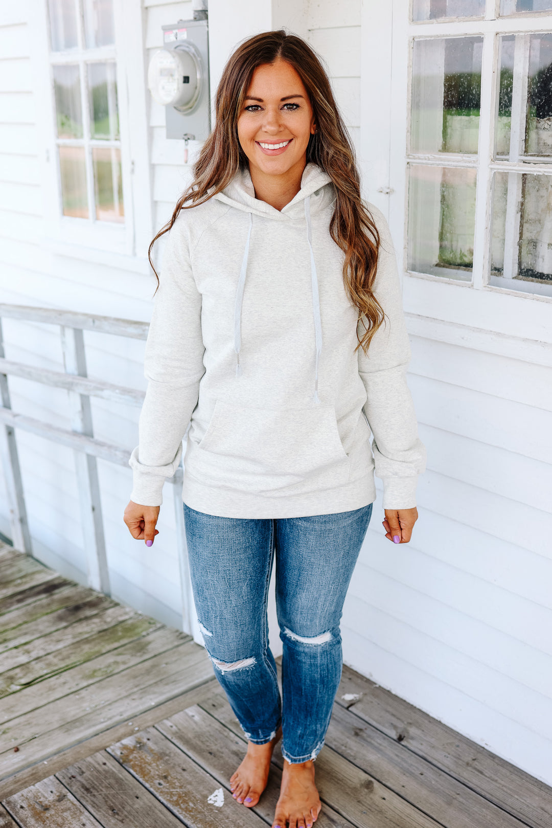 Emersyn Hoodie - Light Grey