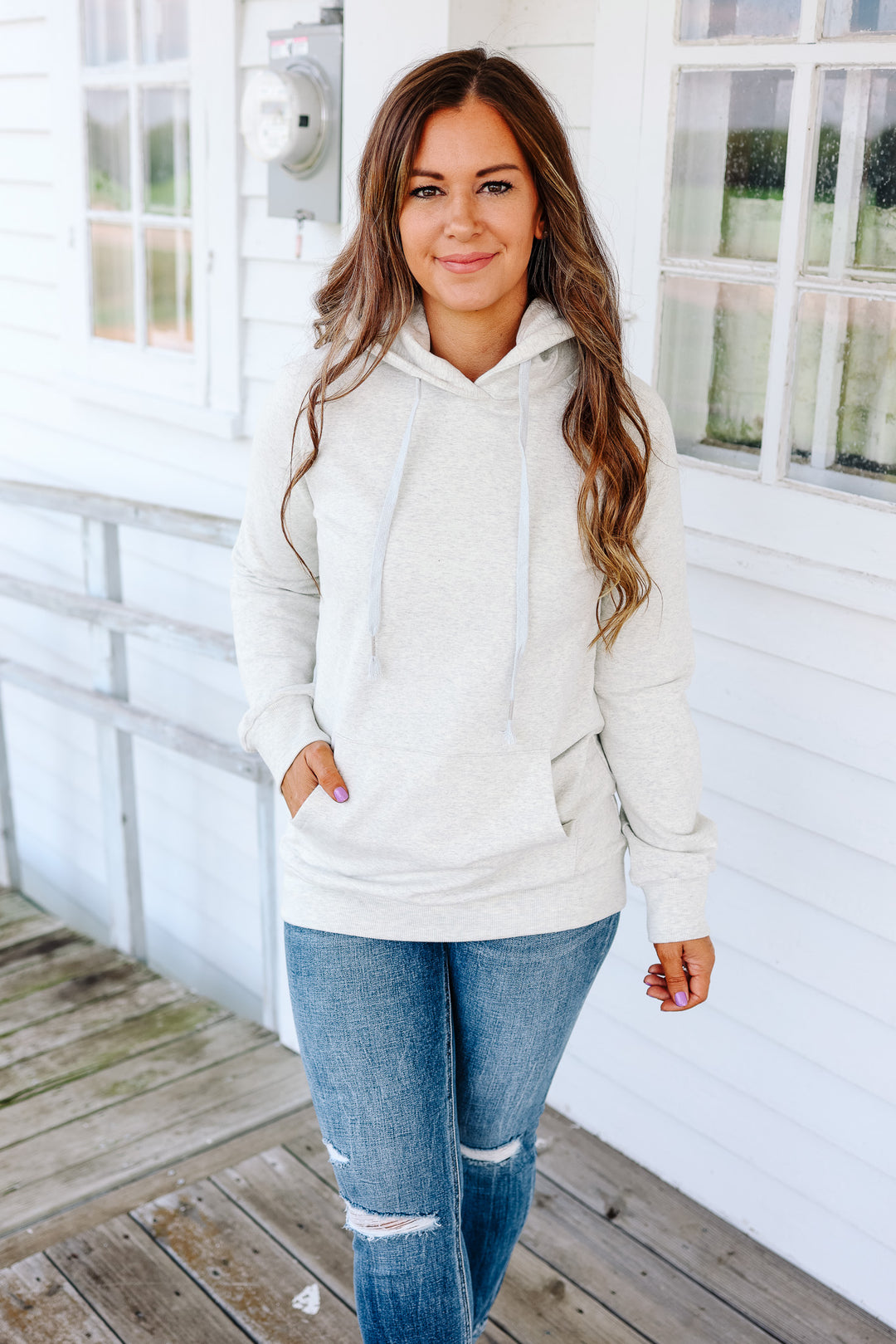 Emersyn Hoodie - Light Grey