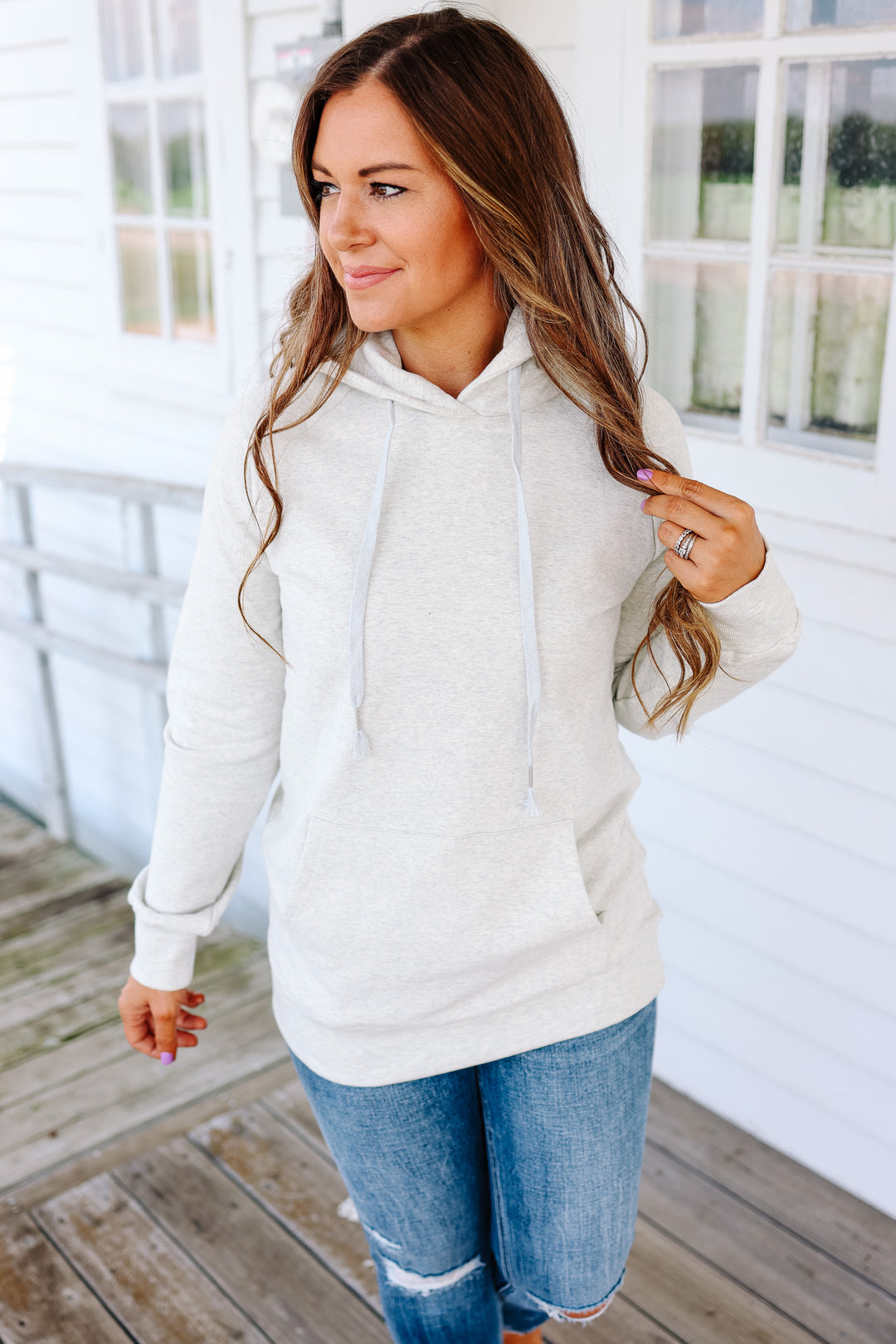 Emersyn Hoodie - Light Grey