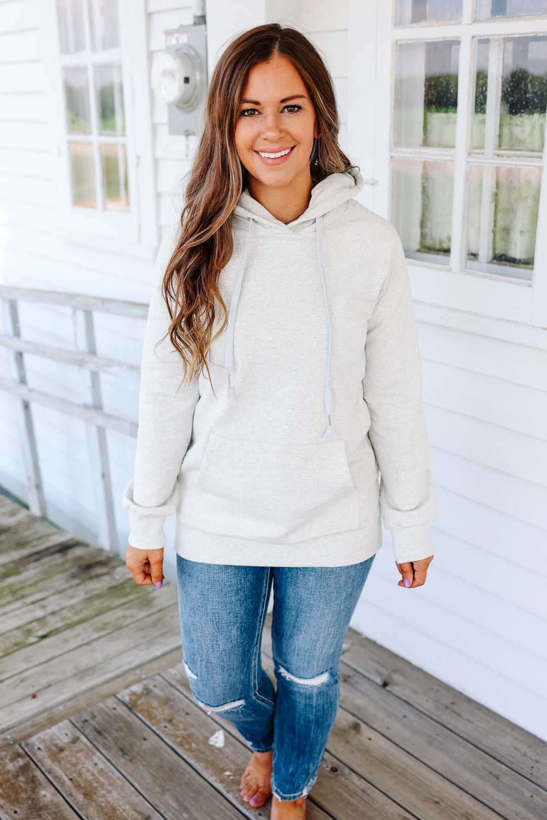 Emersyn Hoodie - Light Grey