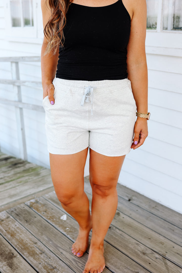 Mila Lounge Shorts - Light Grey