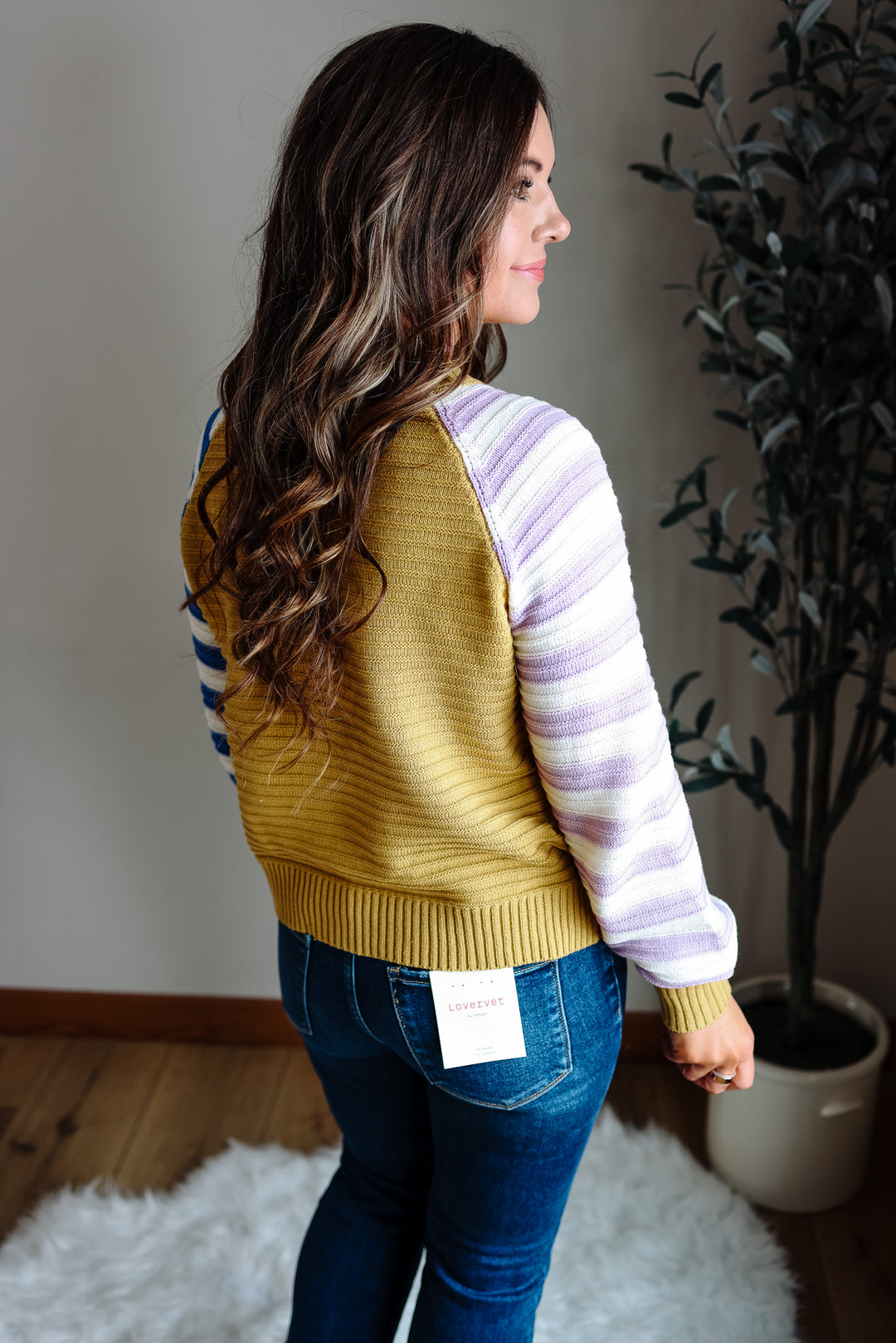 Leni Colorblock Multi Stripe Pullover