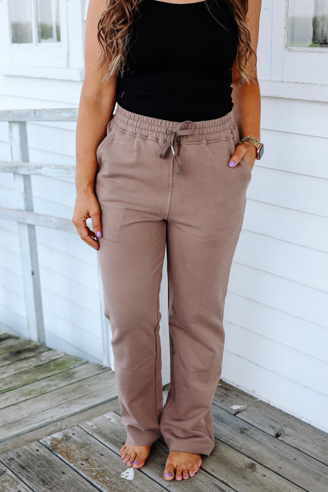 Logan Lounge Pants - Latte Brown