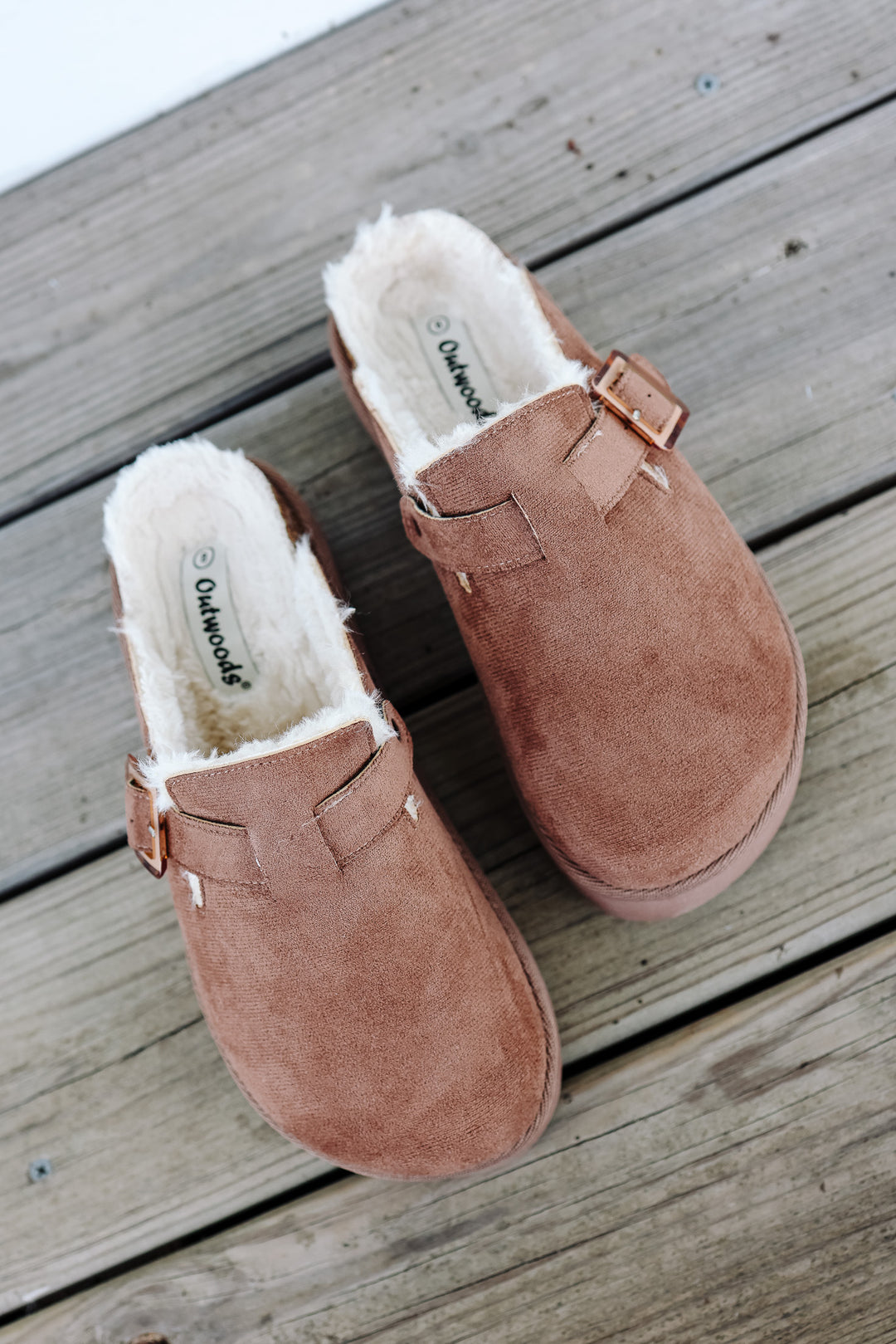 Roni Platform Slide On Clog - Taupe