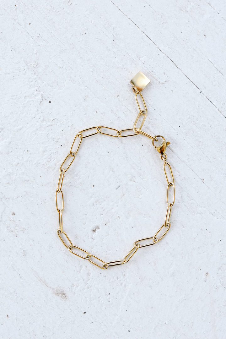 Chain Link Paperclip Bracelet