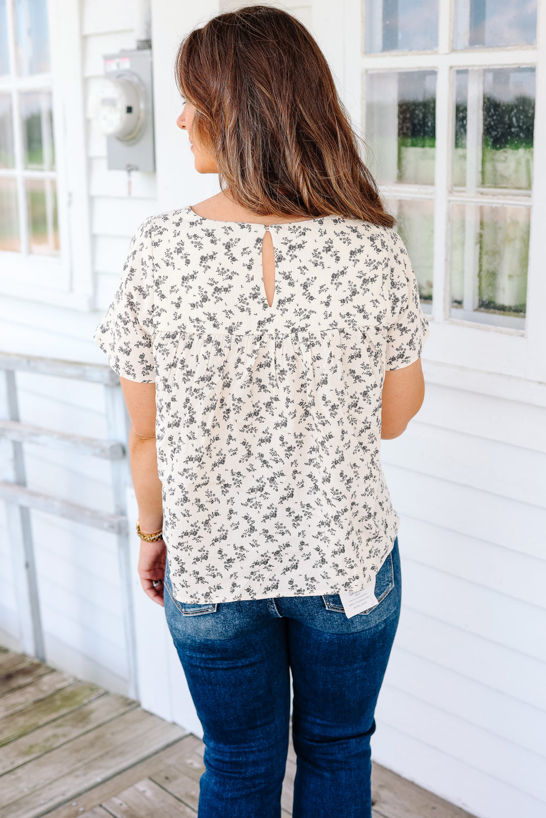 Maisie Floral Square Neck Top