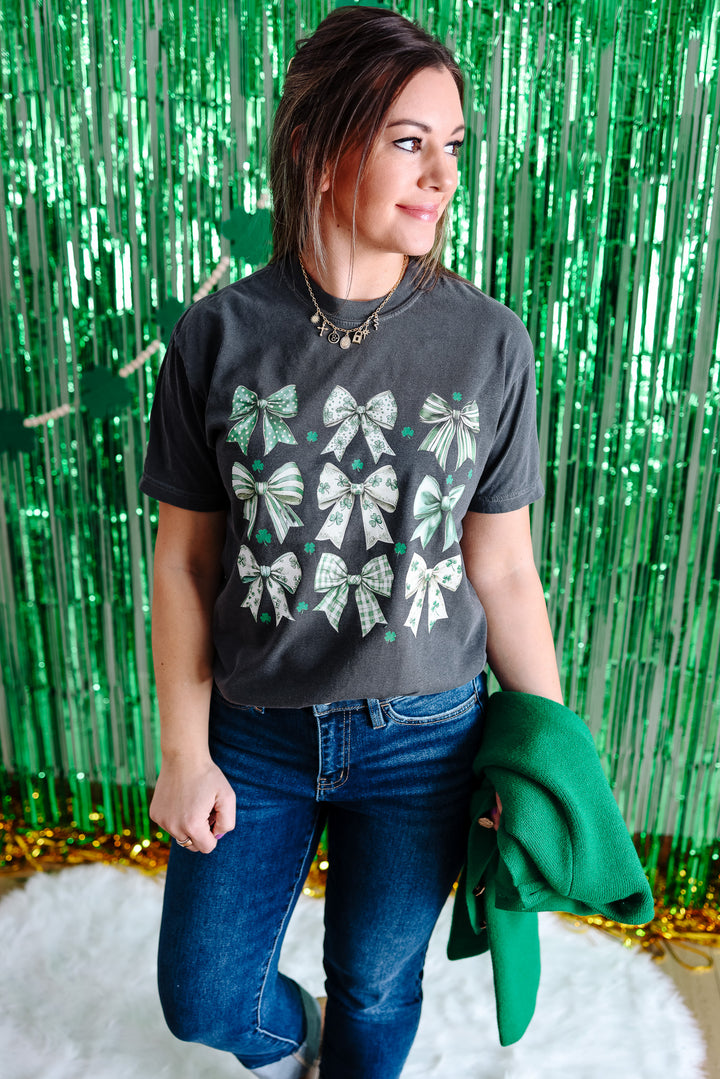 Feelin' Cloverful Graphic Tee - Pepper