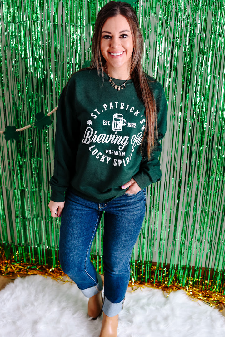 St. Patrick's Brewing Co. Crewneck Sweatshirt - Forest Green