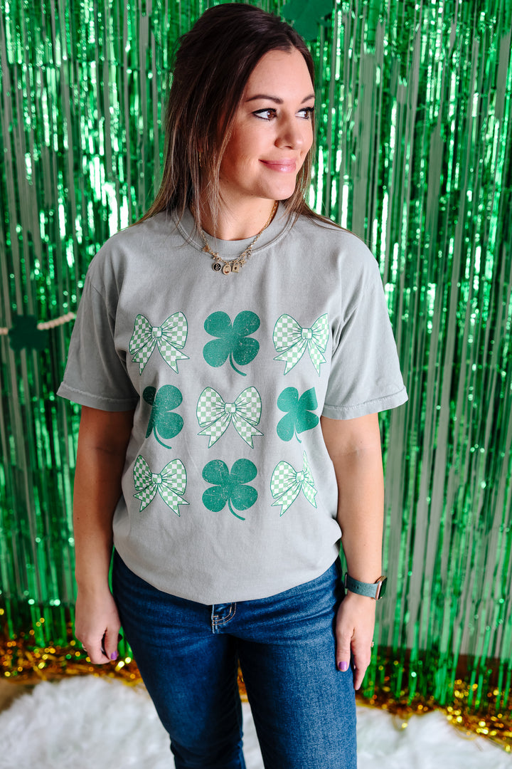 Shamrock Chic Graphic Tee - Bay