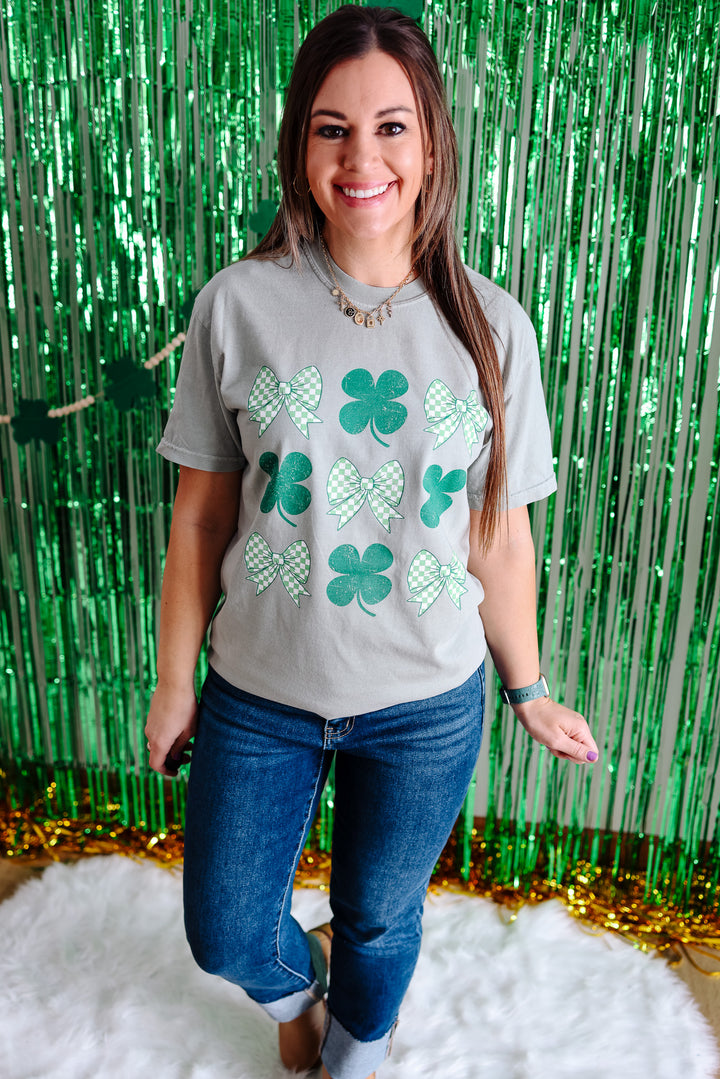 Shamrock Chic Graphic Tee - Bay