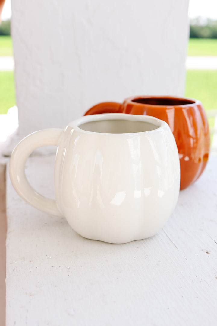 Cream Pumpkin Coffee Mug