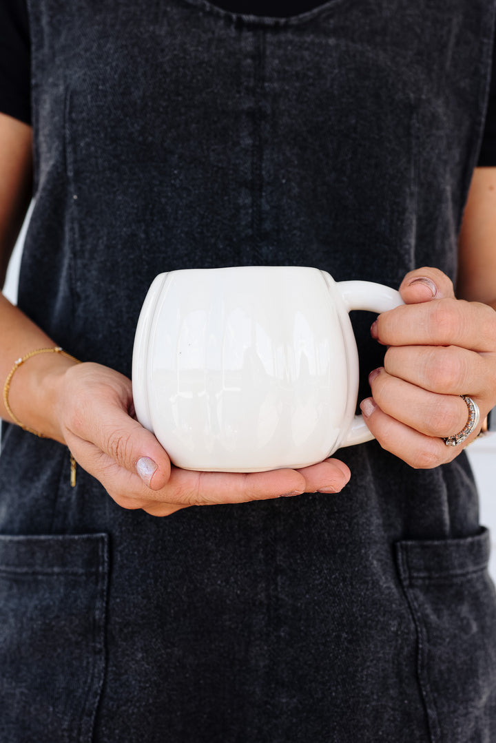 Cream Pumpkin Coffee Mug