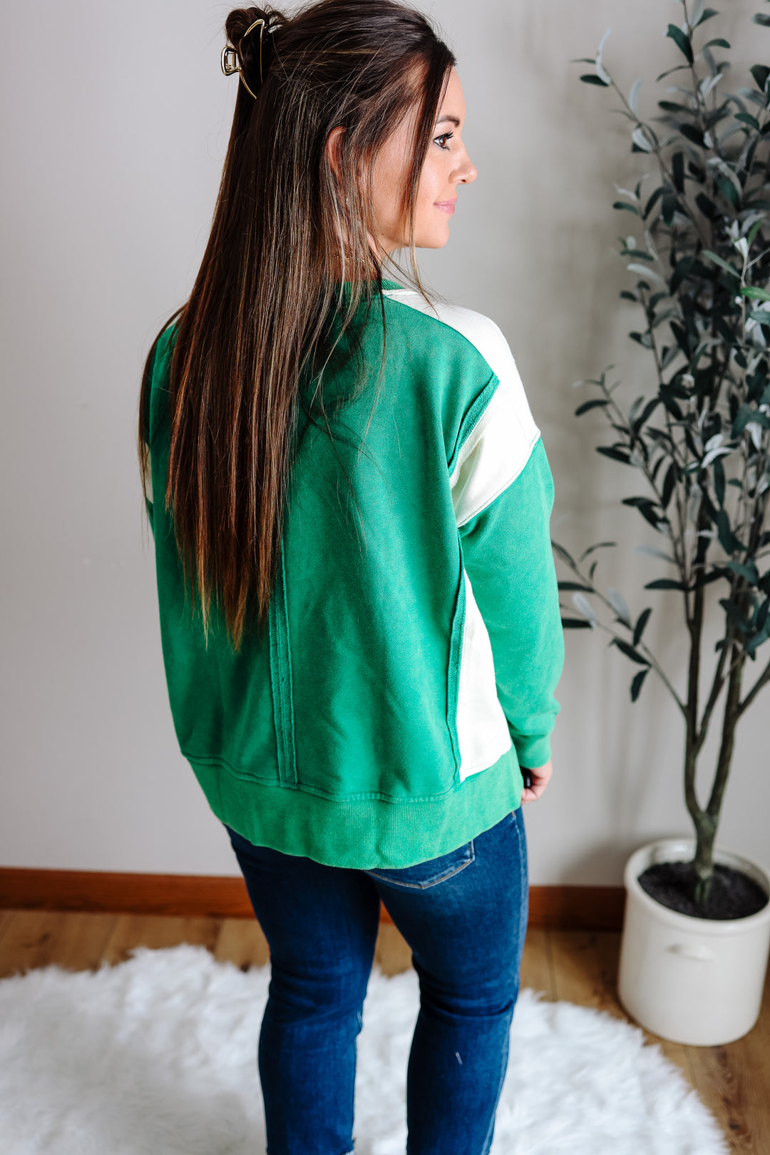 Jovie French Terry Sweatshirt - Kelly Green