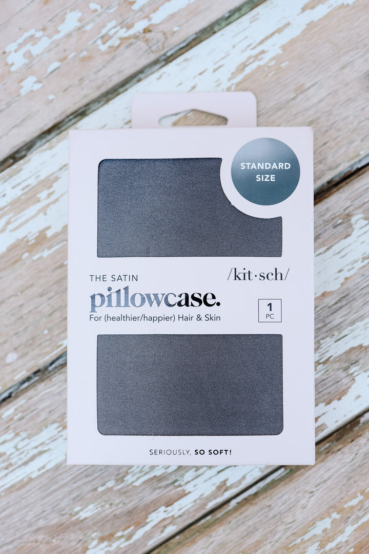 Satin Pillowcase - Charcoal