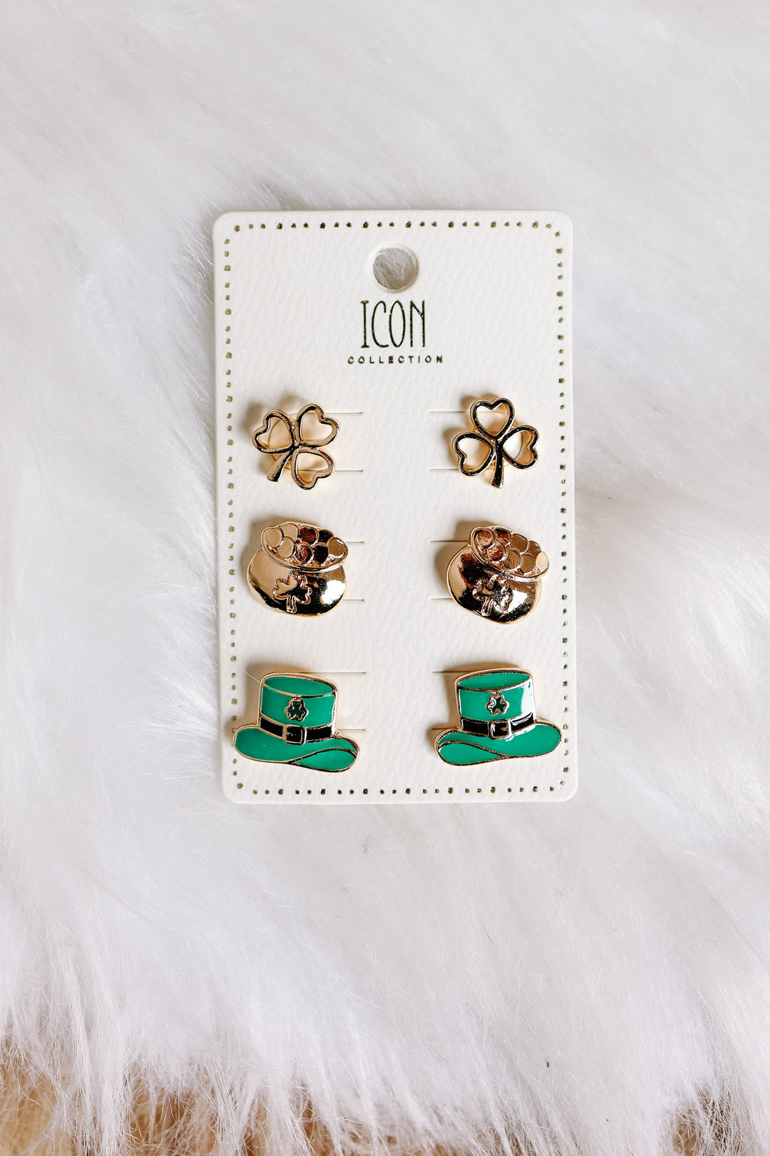 St.Patrick's Clover Earring Set