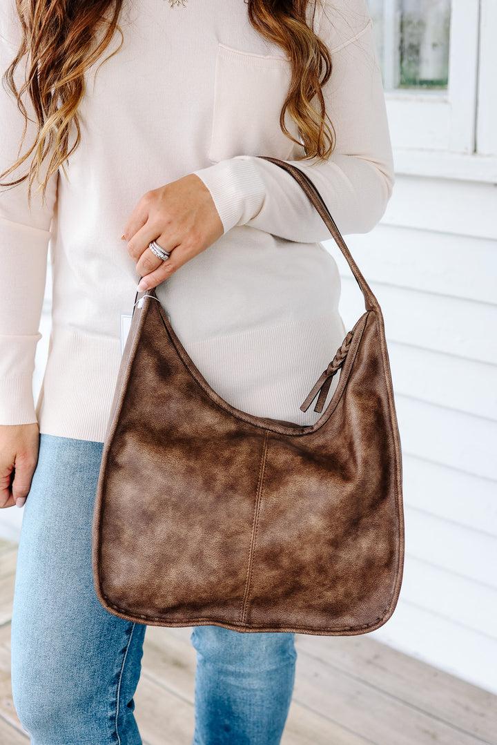 Joey Distressed Slouchy Hobo