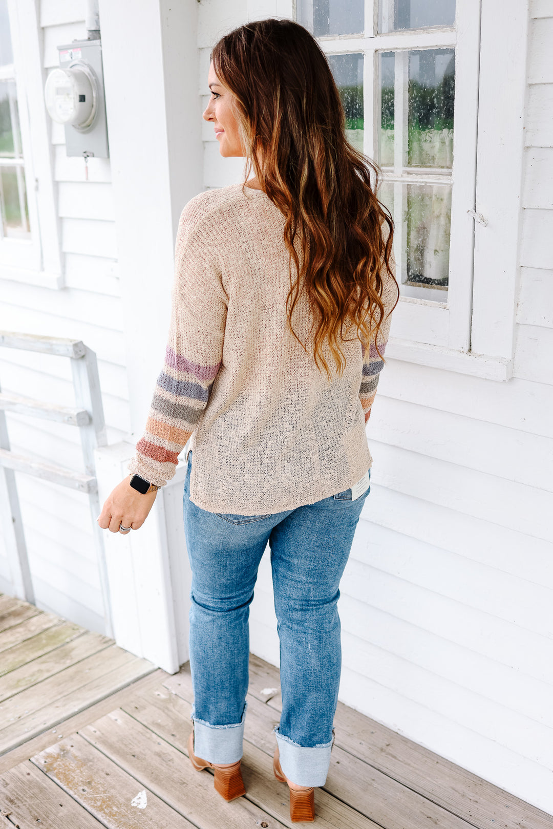 Madison Rainbow Stripe Sweater