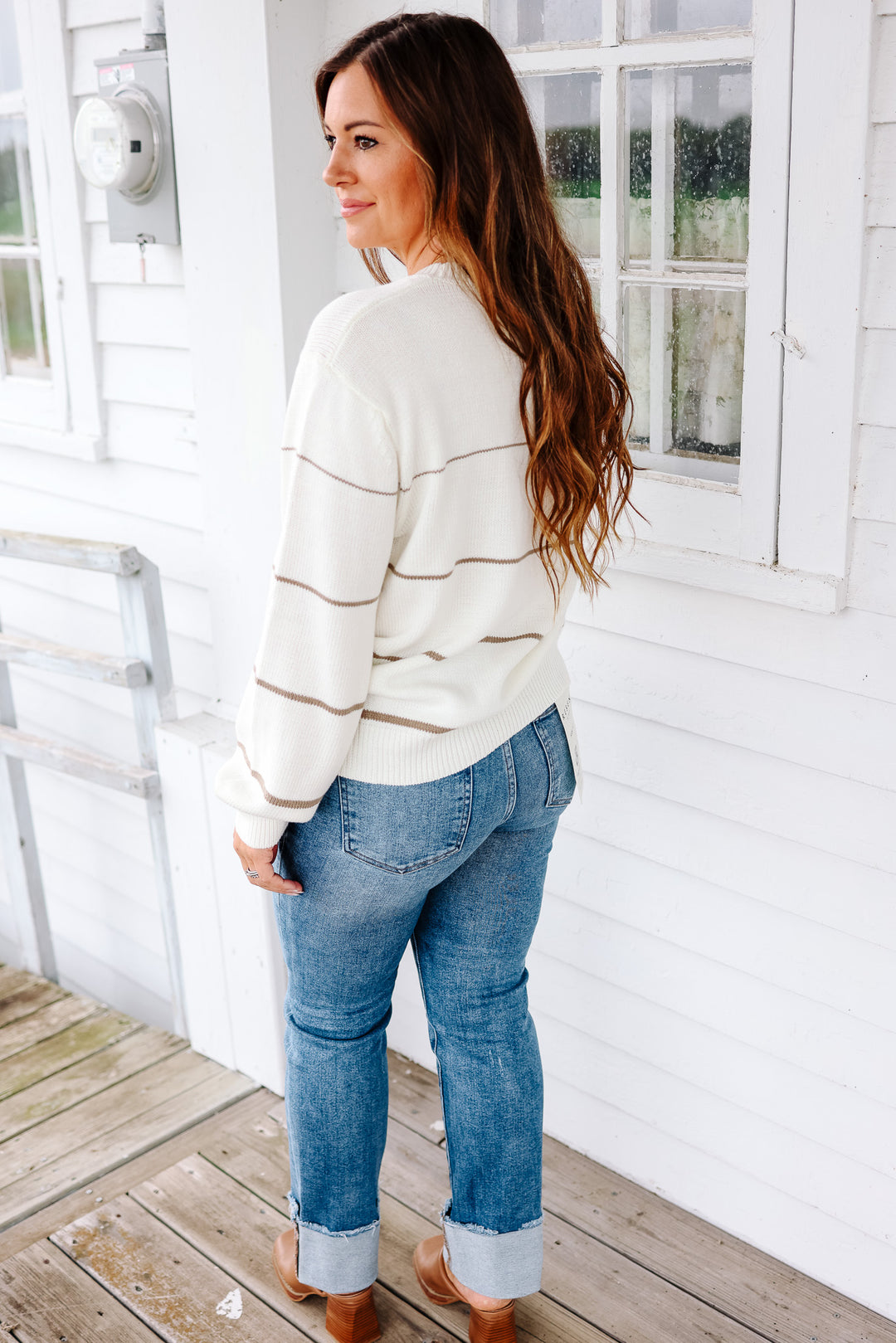 Brielle Striped Sweater