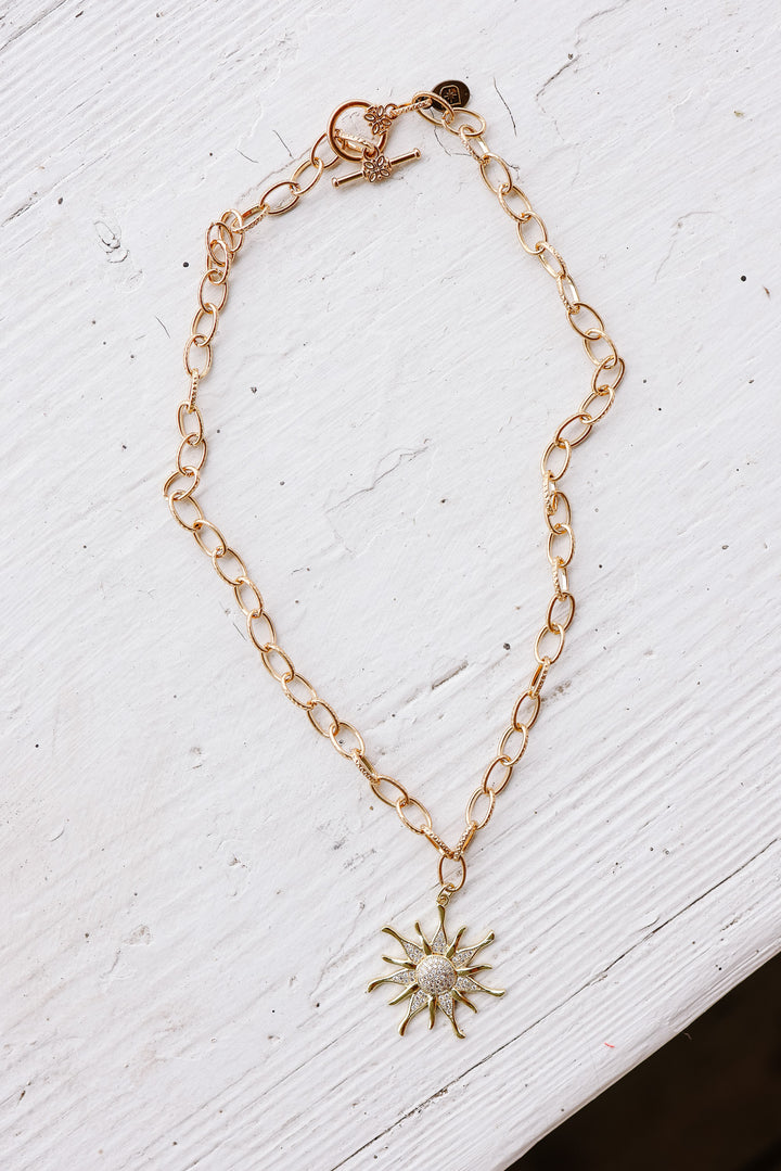 Sun Charm Necklace