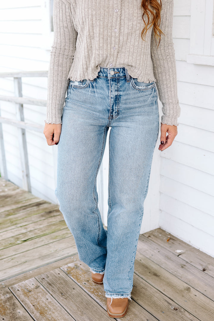 VERVET: Quinn High Rise 90's Wide Leg Jeans