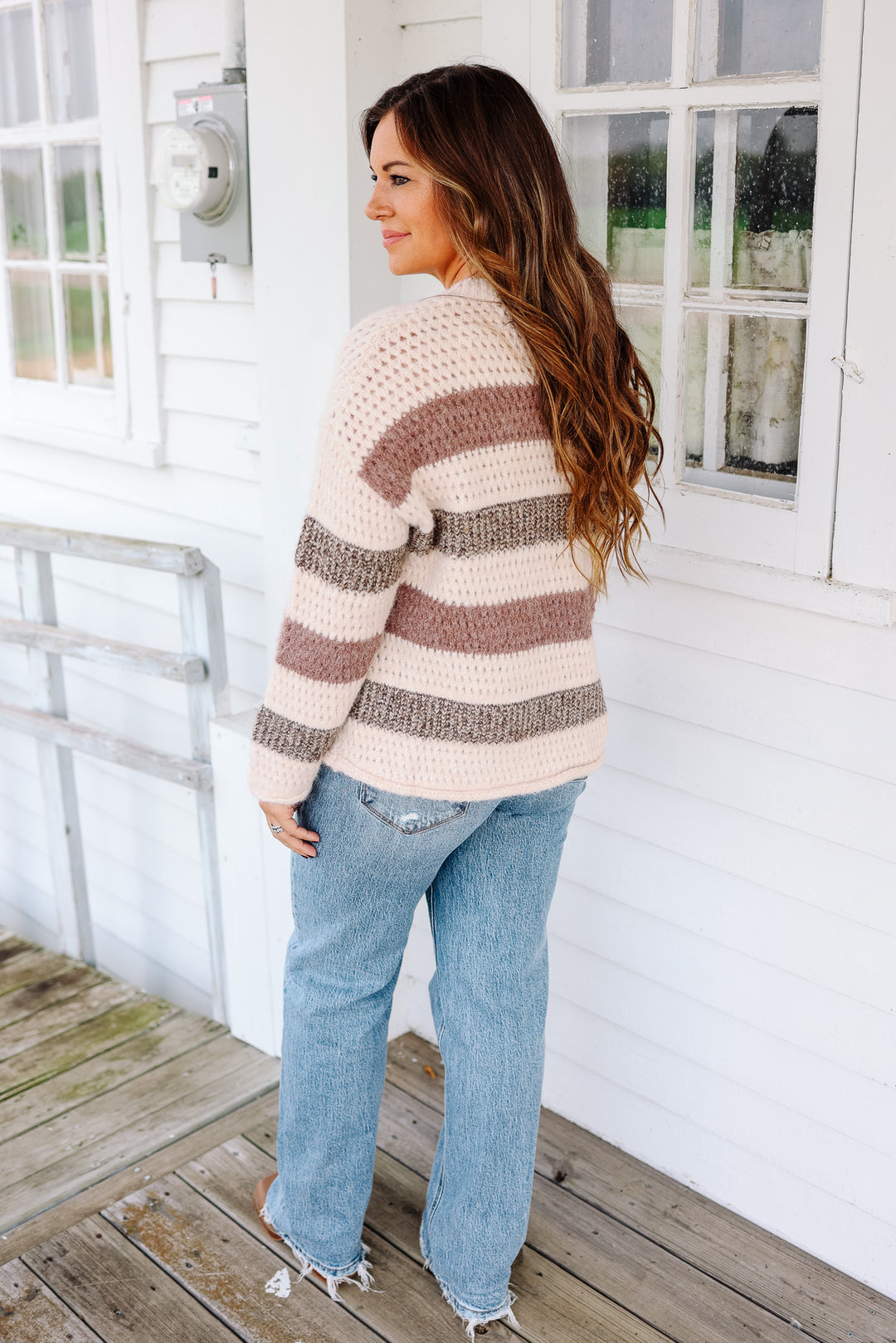 Skye Crochet Knit Sweater