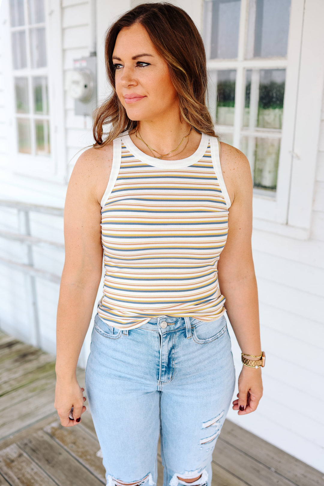 Ruby Striped Tank Top