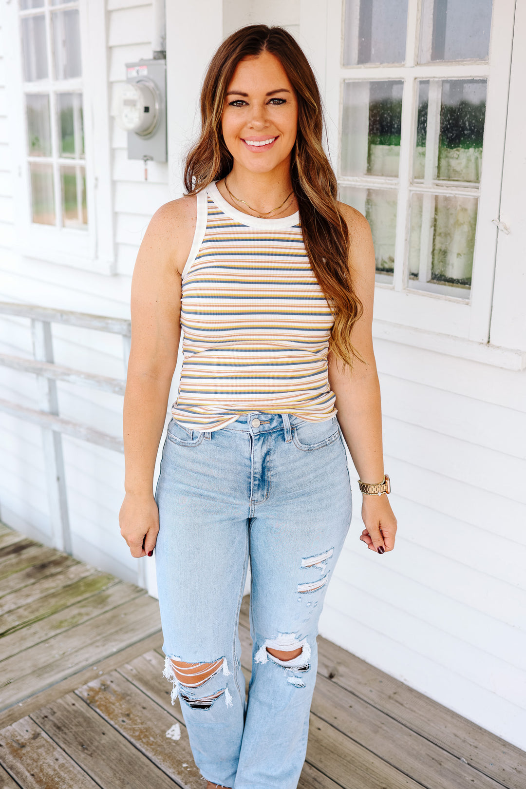 Ruby Striped Tank Top