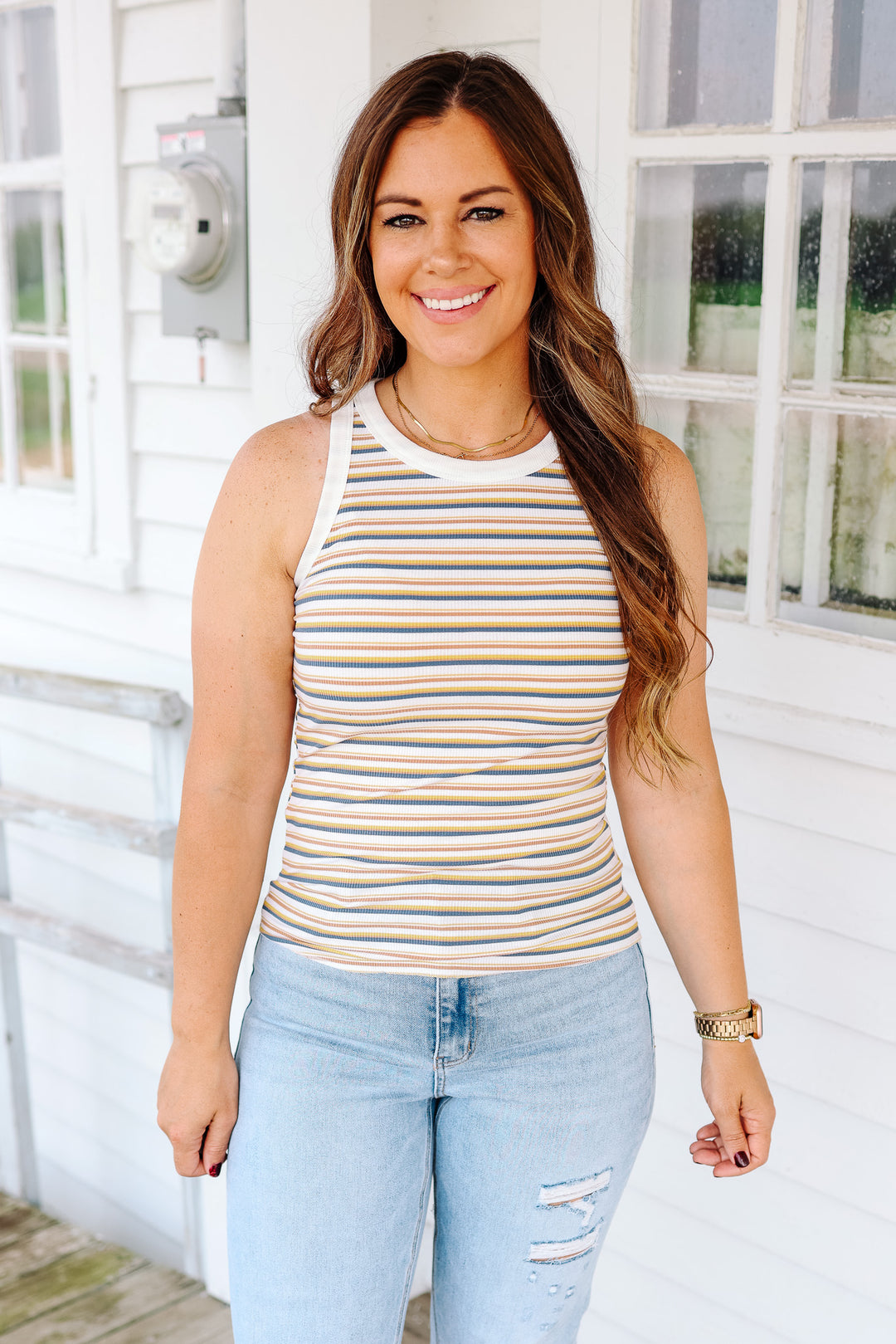 Ruby Striped Tank Top