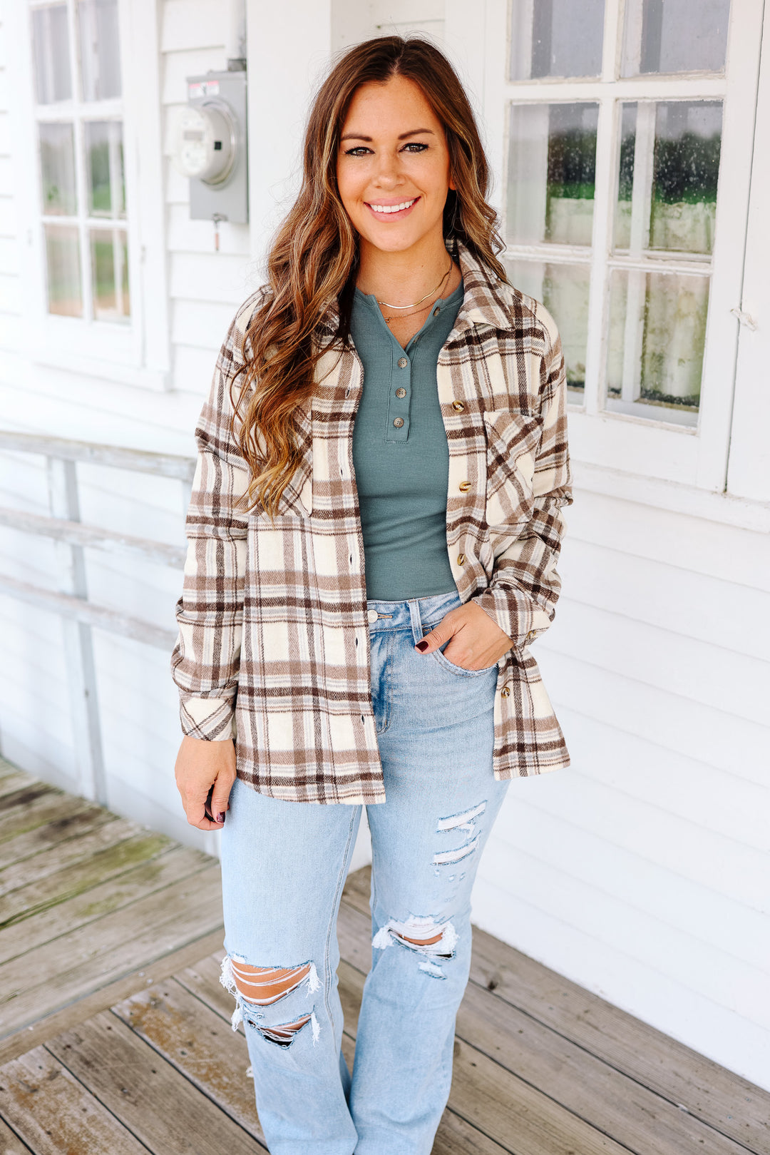 Amelia Plaid Shacket