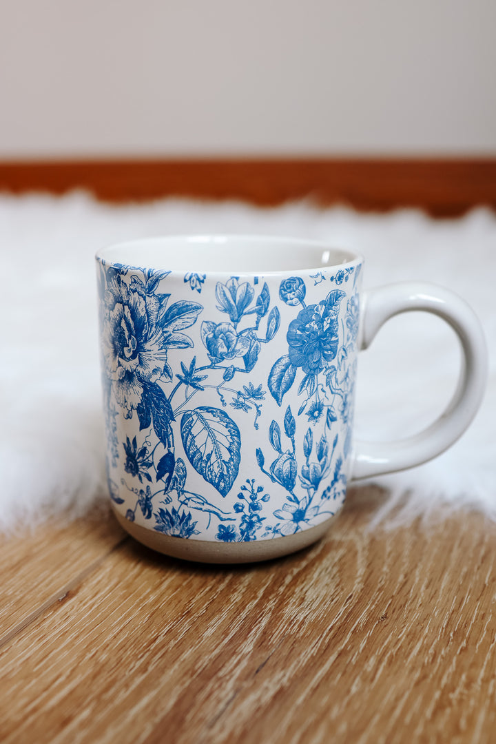 Blue Delft Stoneware Coffee Mug